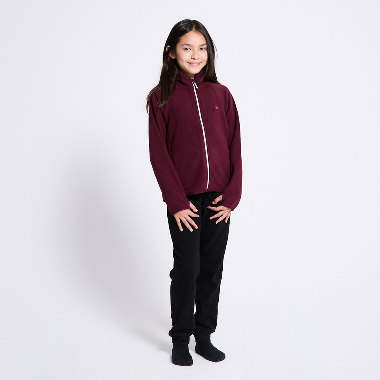 Fleece jacket "Funäs" Aubergine